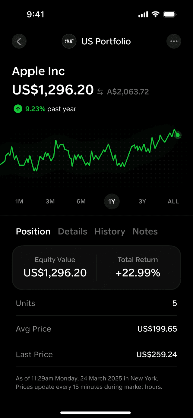 Watch your portfolio grow